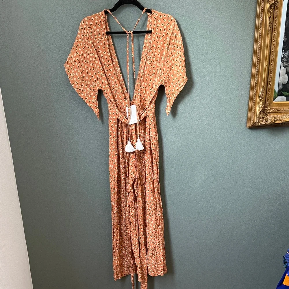 NWT Faithfull the Brand Women's Cedric Floral Jumpsuit Sz 4 Vintage Bloom *flaw - Picture 4 of 11